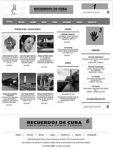 Distribución en secciones